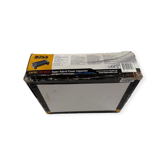 new Boss Audio ♫ CAP30 30 Farad Digital Capacitor ♫ Blue Illumination ♫ in Box - Picture 10 of 14